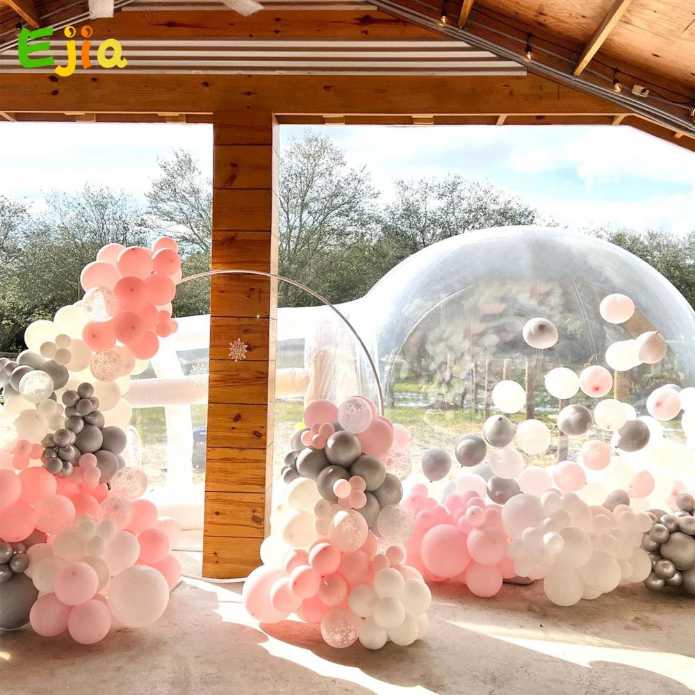 Inflatable Air Dome Tent Party Hire Inflatable Transparent Bubble Tent With Balloons For Outdoor