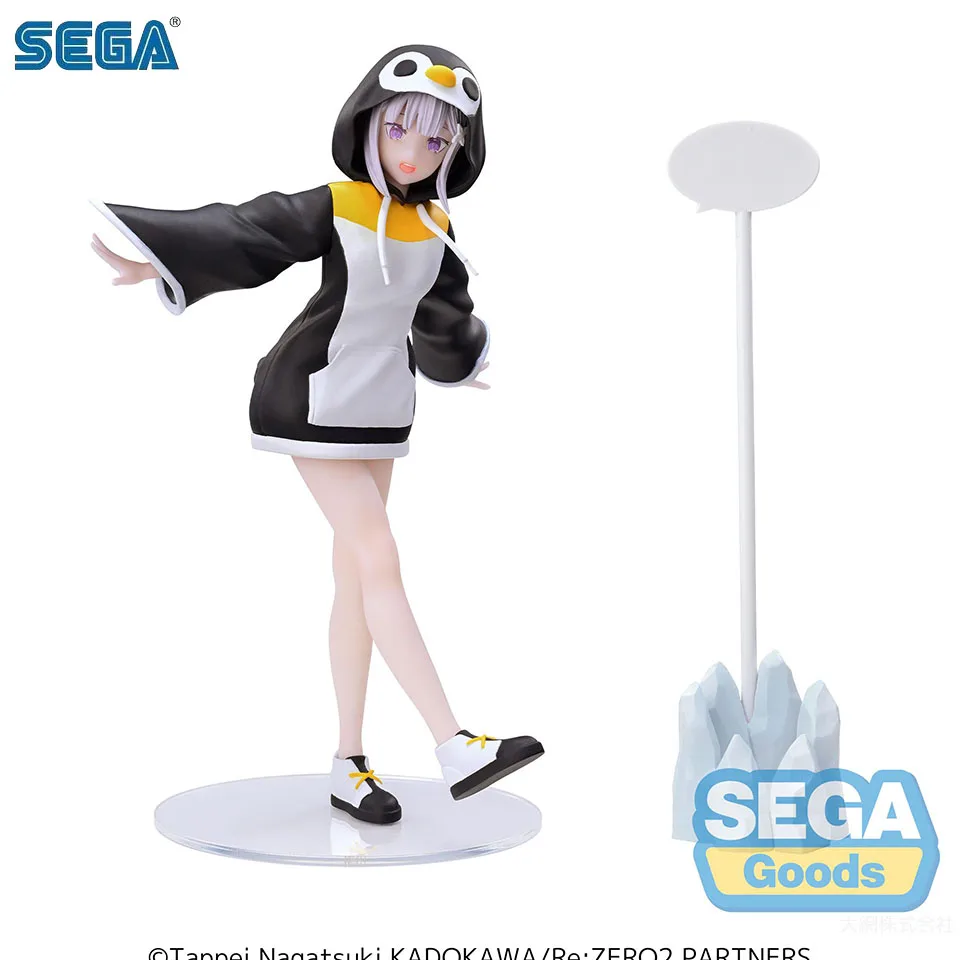 

In Stock sega Re Zero Emilia New Genuine Anime Figure Model Doll Action Figures Collection Toys for Boy Birthday Gifts Cartoon
