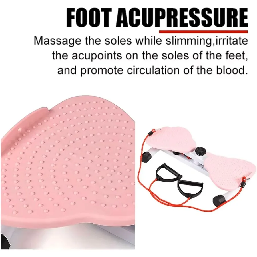 Waist Twisting Machine Waist Sculptor Machine Twiister with Drawstring and Massage Foot Sole Home Slimming Fitness Equipment for