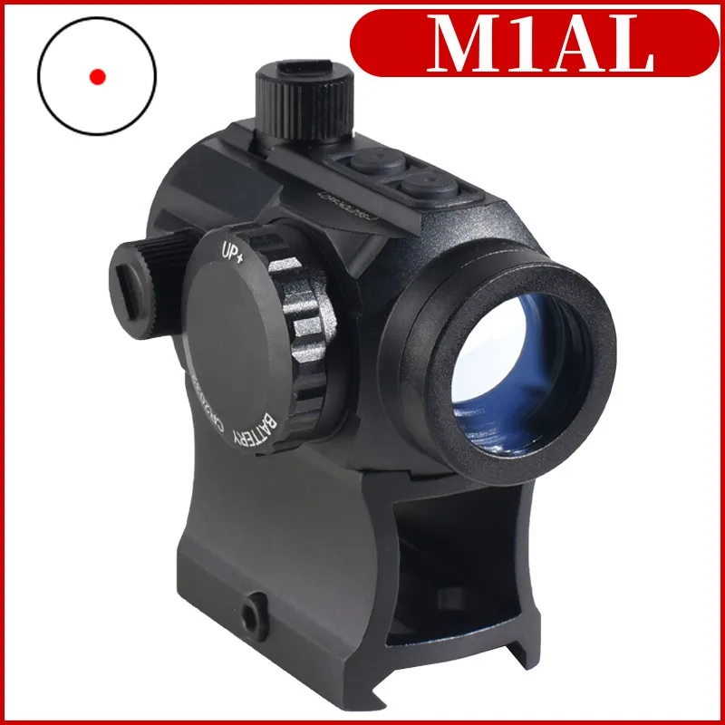 

M1AL Closed Red Green Dot Sight Optic Reflex Hunting Scope Airsoft Rifle Scope Detachable Base 8 Adjustable Brightness Levels