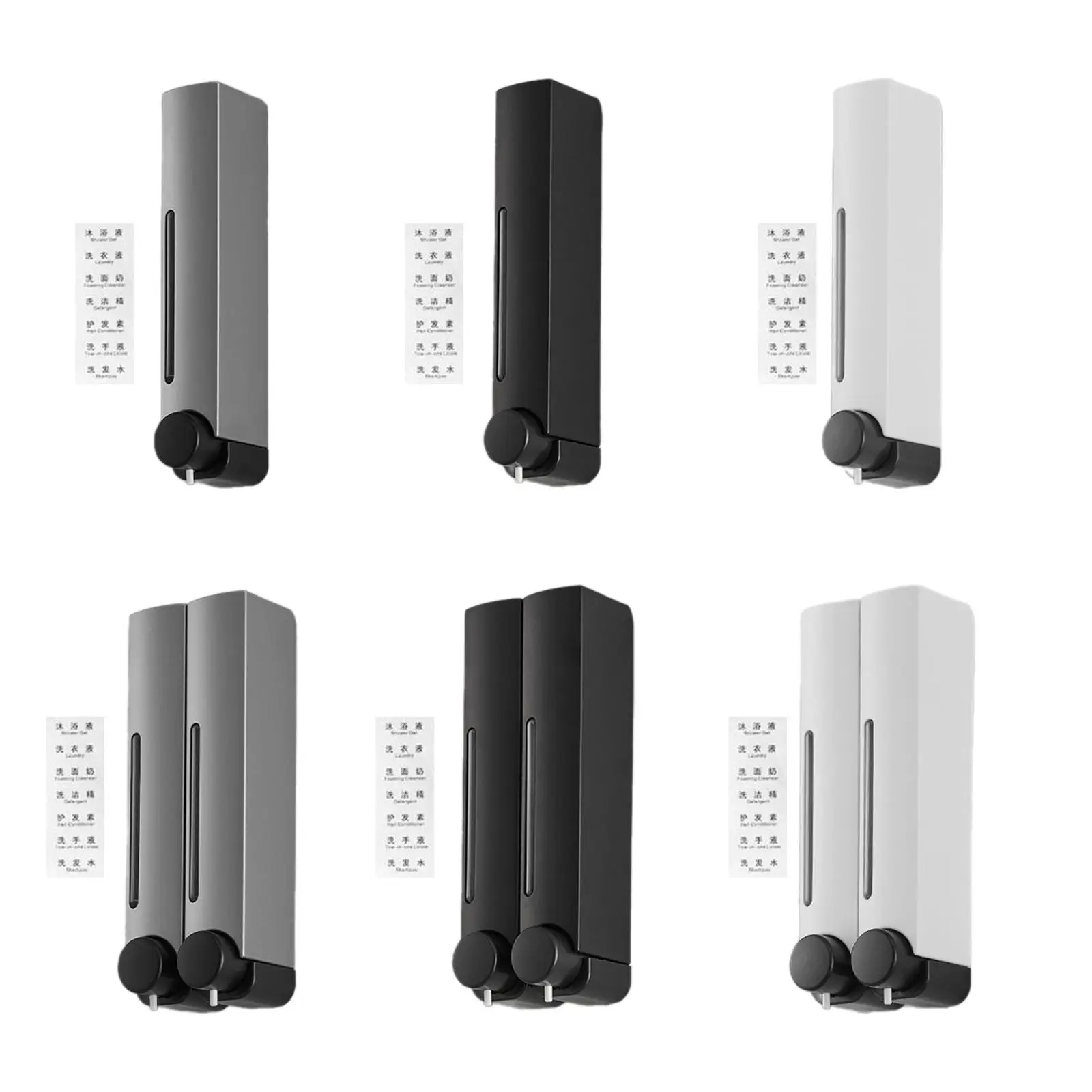 

Настенный дозатор для мыла, дозатор для душа, контейнер для мытья рук и шампуня, удобный дозатор жидкого мыла для ванной комнаты