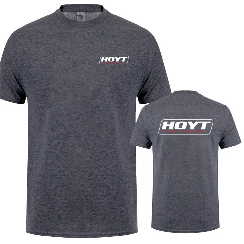 Hoyt Archery Men T Shirt Summer Unisex Casual Cotton Short Sleeve HOYT Archery Huntinger Bows Tshirts Fashion Cool Tops LH-427 2