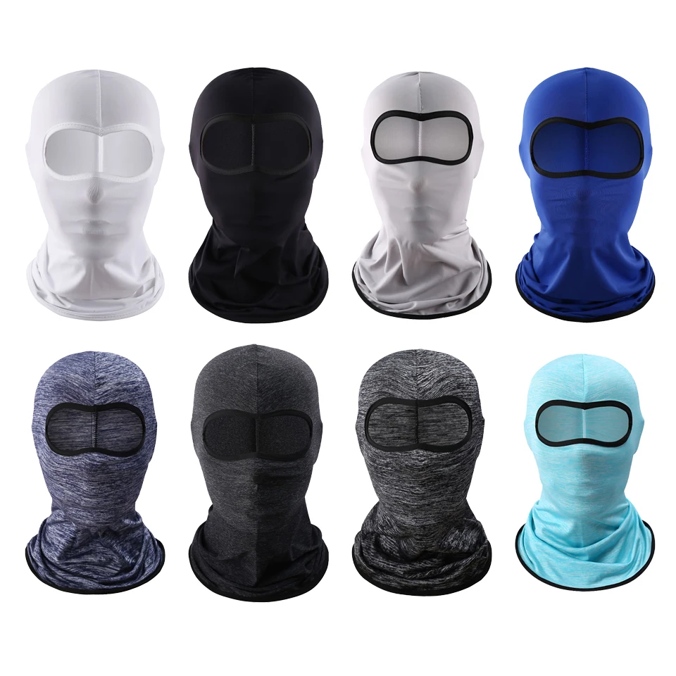 Outdoor Cycling Sunscreen Face Mask Sun Protection Anti-UV Ice Silk Balaclava Breathable Comfortable Quick-drying He