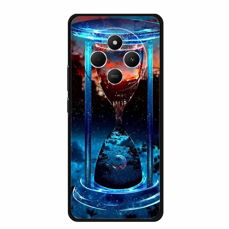 Sleek Black Silicone Shockproof Phone Case - Soft Protective Back Cover