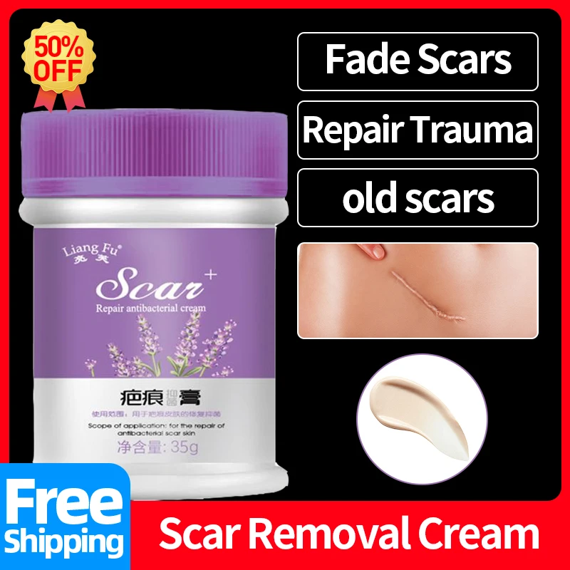 

Scar Removal Cream for Herbal Repair Burn Surgical Scars Stretch Marks Fade Scars Keloid Old Scars Products 30g