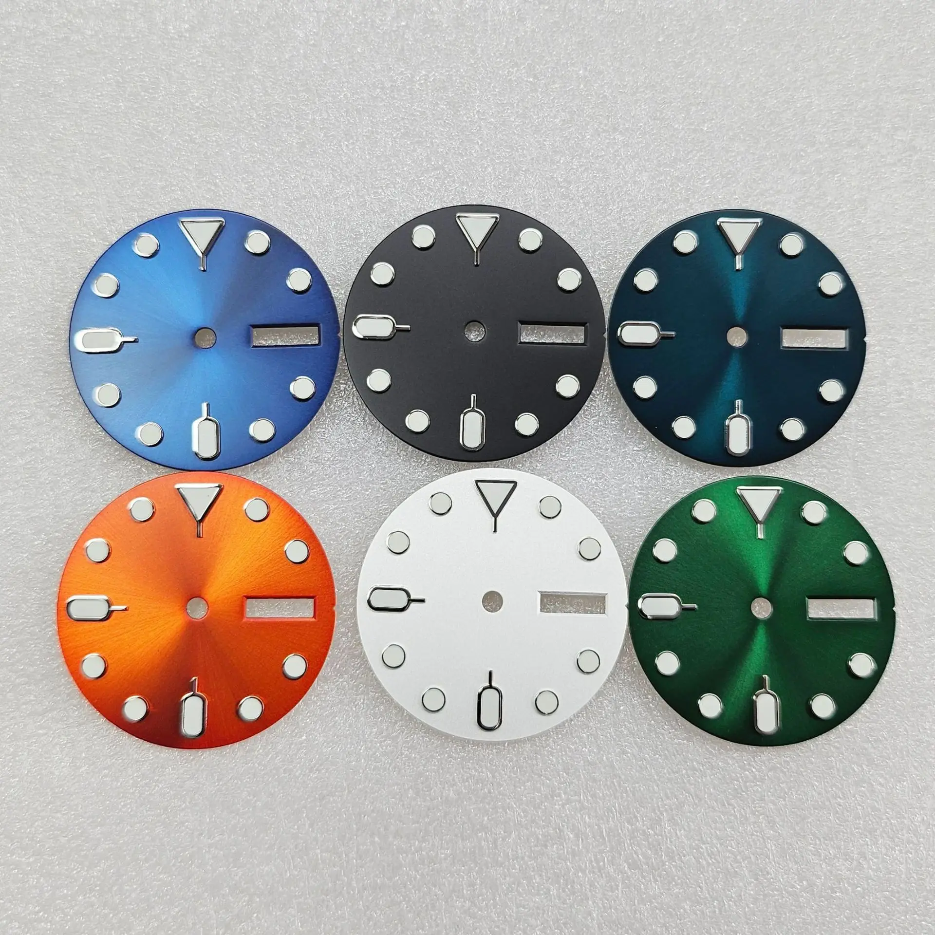 Green Luminous Watch Dial with Dual Calendar - Men's Accessory