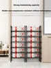 Black Elevated Shoe Rack Small  Simple Multi-layer Shoe Cabinet Home Entrance Rental Housing Dormitory Storage Rack New 2023 5