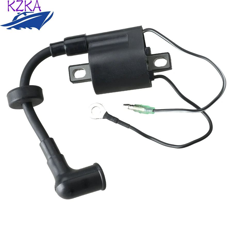 

6E0-85570 Ignition Coil With Cap For Yamaha Outboard Motor 2T 4HP 5HP Parsun Powertec SEAPRO etc 5HP 6E0-85570-00;6E0-85570-10