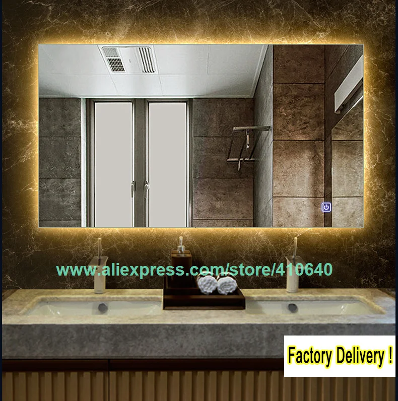 Hallway Mirror with LED Lighting Decorative MirrorTouch SwitchSensor 01 