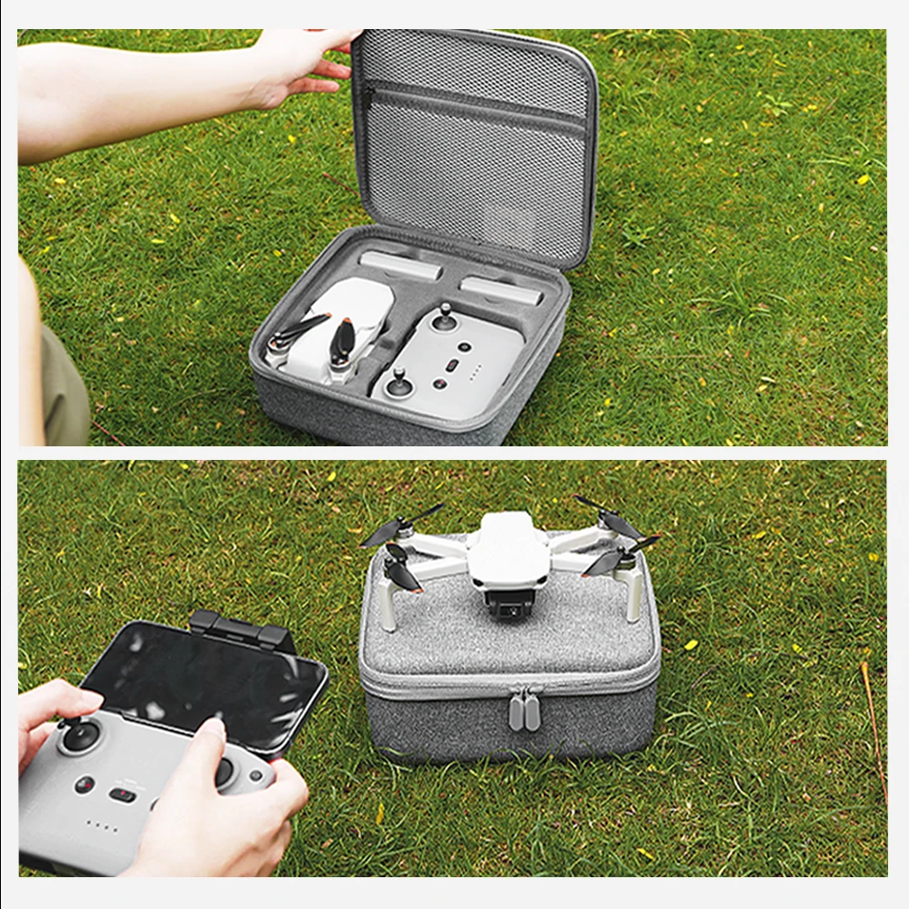 BRDRC Storage Bag for DJI Mini 4K/Mavic Mini 2 Carrying Case Remote Controller Battery Drone Handbag Trivel Box Hard Shell Bag 6