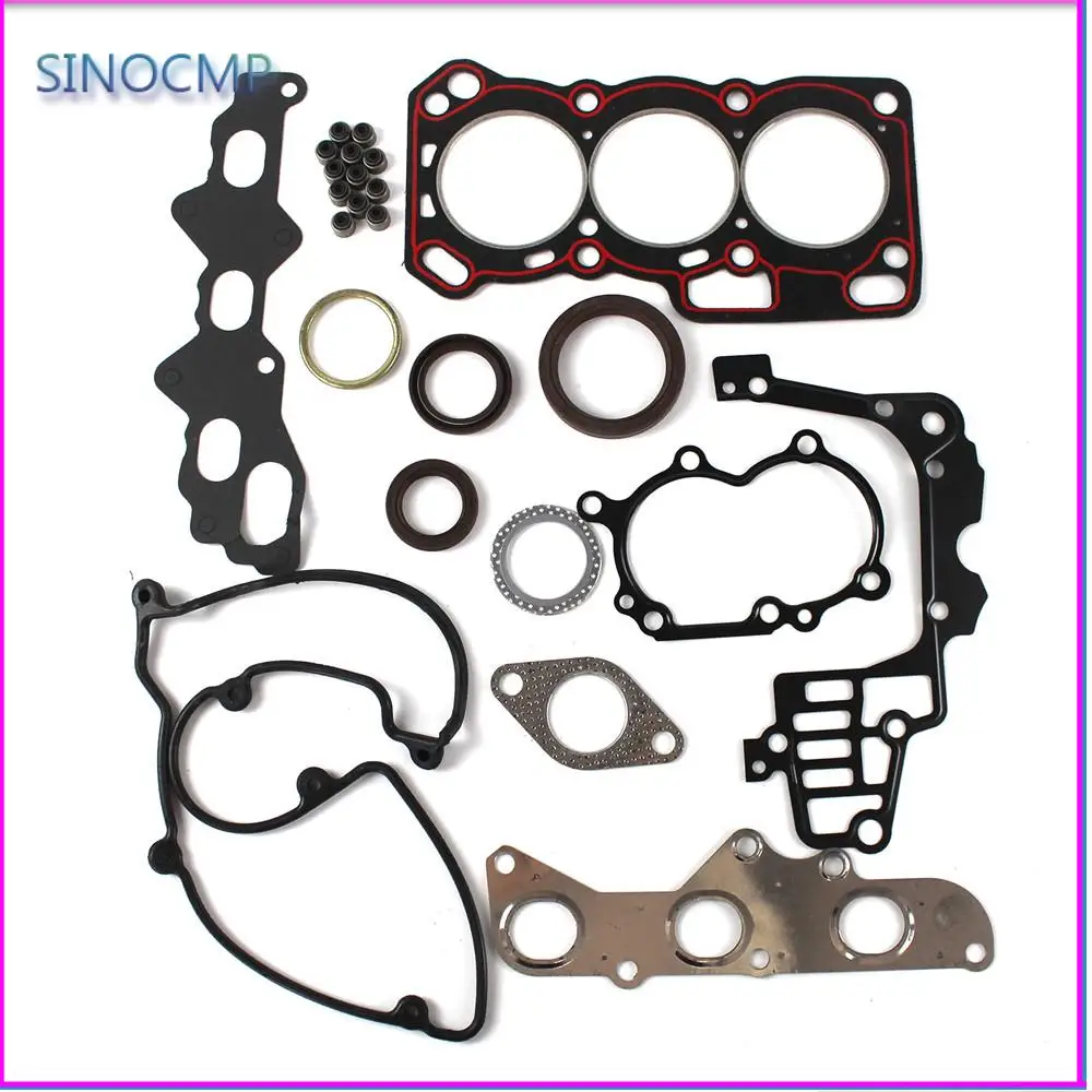 Engine Full Cylinder Head Overhaul Gasket Kit SQR372 For Joyner Chery 800cc Engine Accessories Components Rebuilding Kits