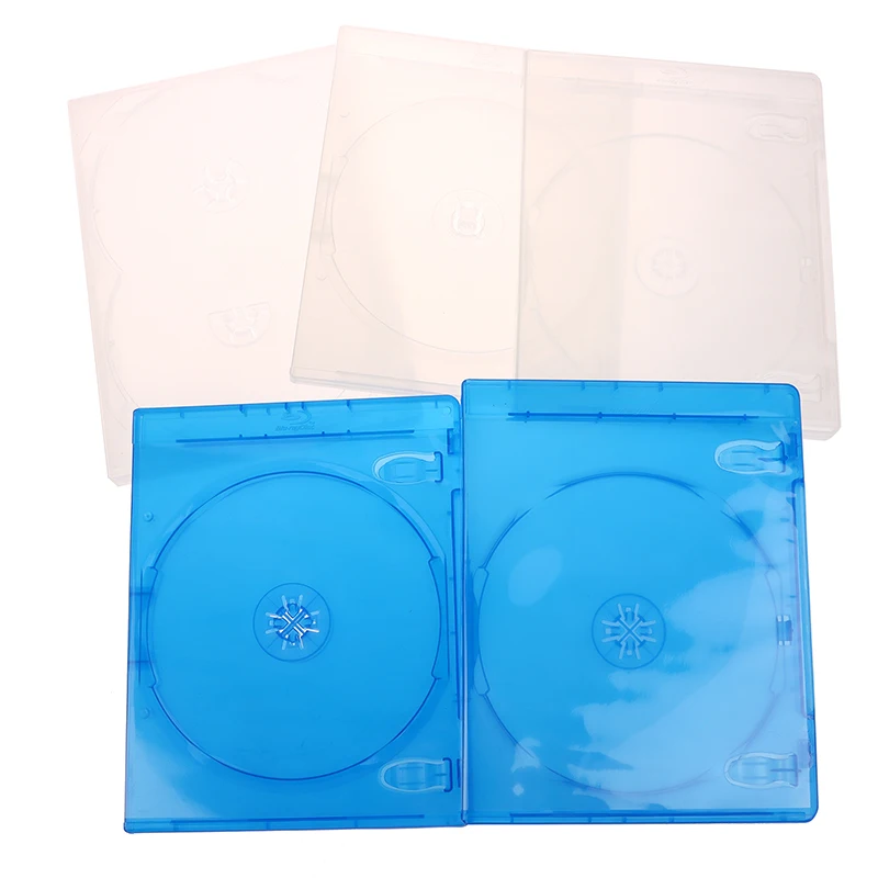 1Pc Plastic Single/Double/3/4 Piece Discs CD Game Case Cover Thickened CD DVD Disc Protective Storage Box Organizer