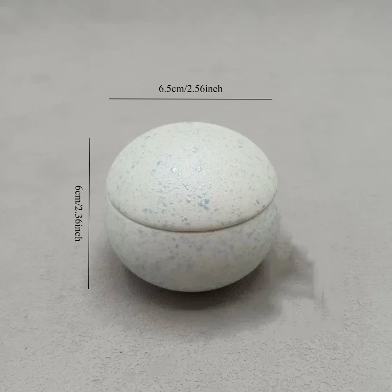 Creative Mini Ice Cream Cup with Lid High Beauty Caviar Bowl Snack Dish Japanese Style Ceramic Home Dessert Shop Tableware