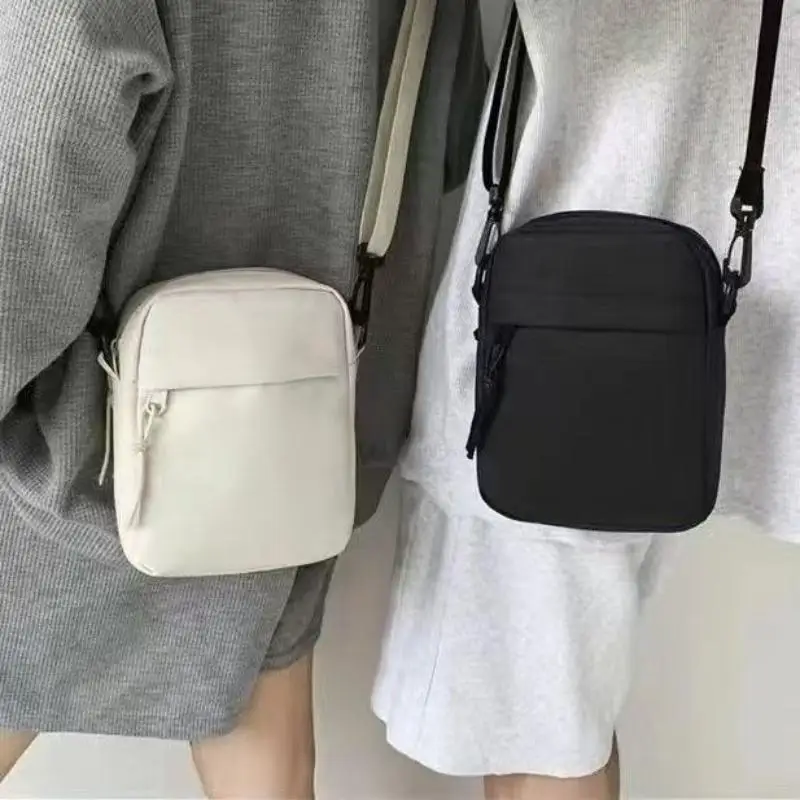 Unisex Solid-Colored Lightweight Crossbody Bag