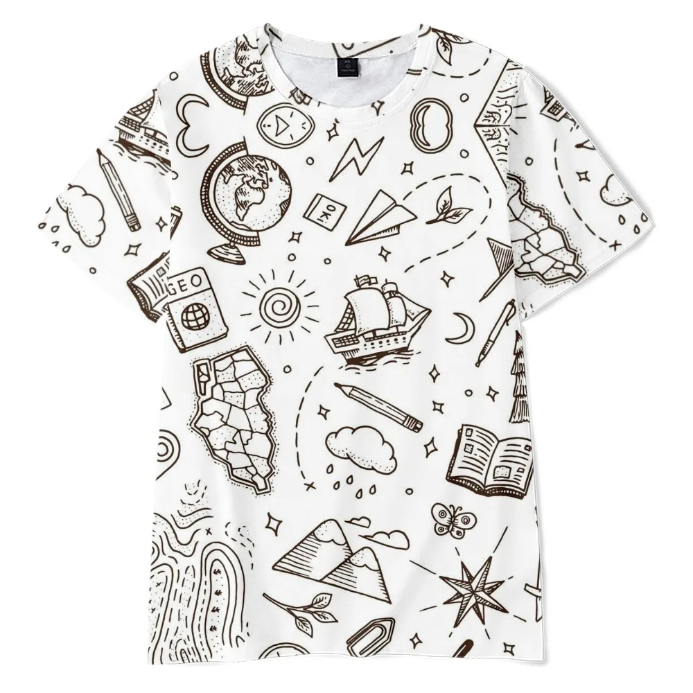 

2022 new men's casual breathable Fashion Top T-shirt Custom Hip Hop business round neck short sleeve T-shirt Learning stationery