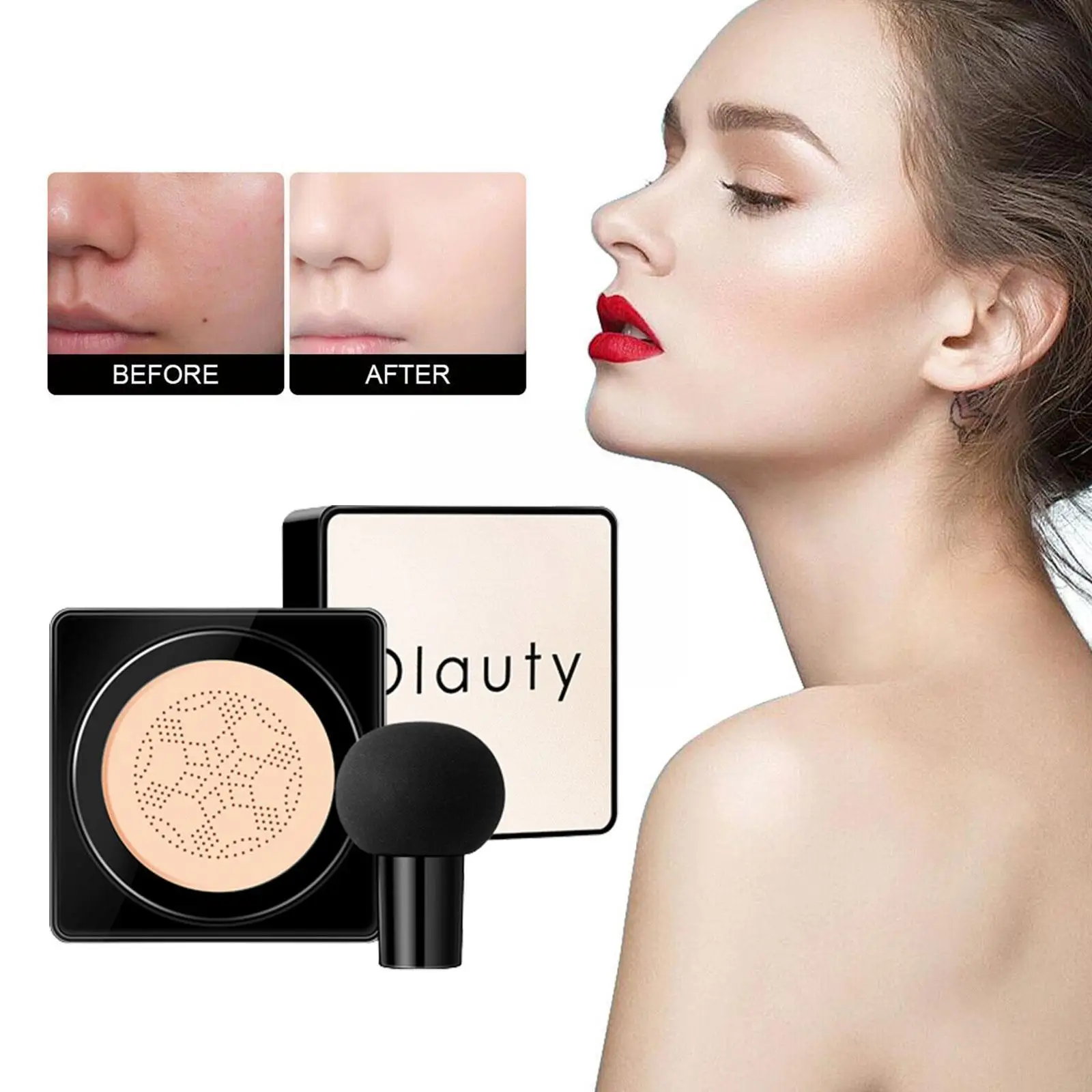 

Mushroom Head CC Creams Makeup Air Cushion BB Cream Face Foundation Waterproof Brighten Liquid Concealer Cosmetic Tone Base X6N9