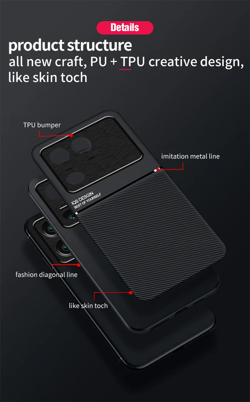 Car Magnetic Holder Leather Cover For Xiaomi Poco X6 Pro 5G Case Silicone Protect Funda Pocox6pro Poko Little X6pro X 6 Pro 6X Sde9bd2783bea42d79fa7e80db0905179d