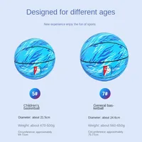 2023 New Children No. 3 No. 5 No. 7 Rubber basketball Adult training PVC anti-slip wear indoor and outdoor PU basketball 2
