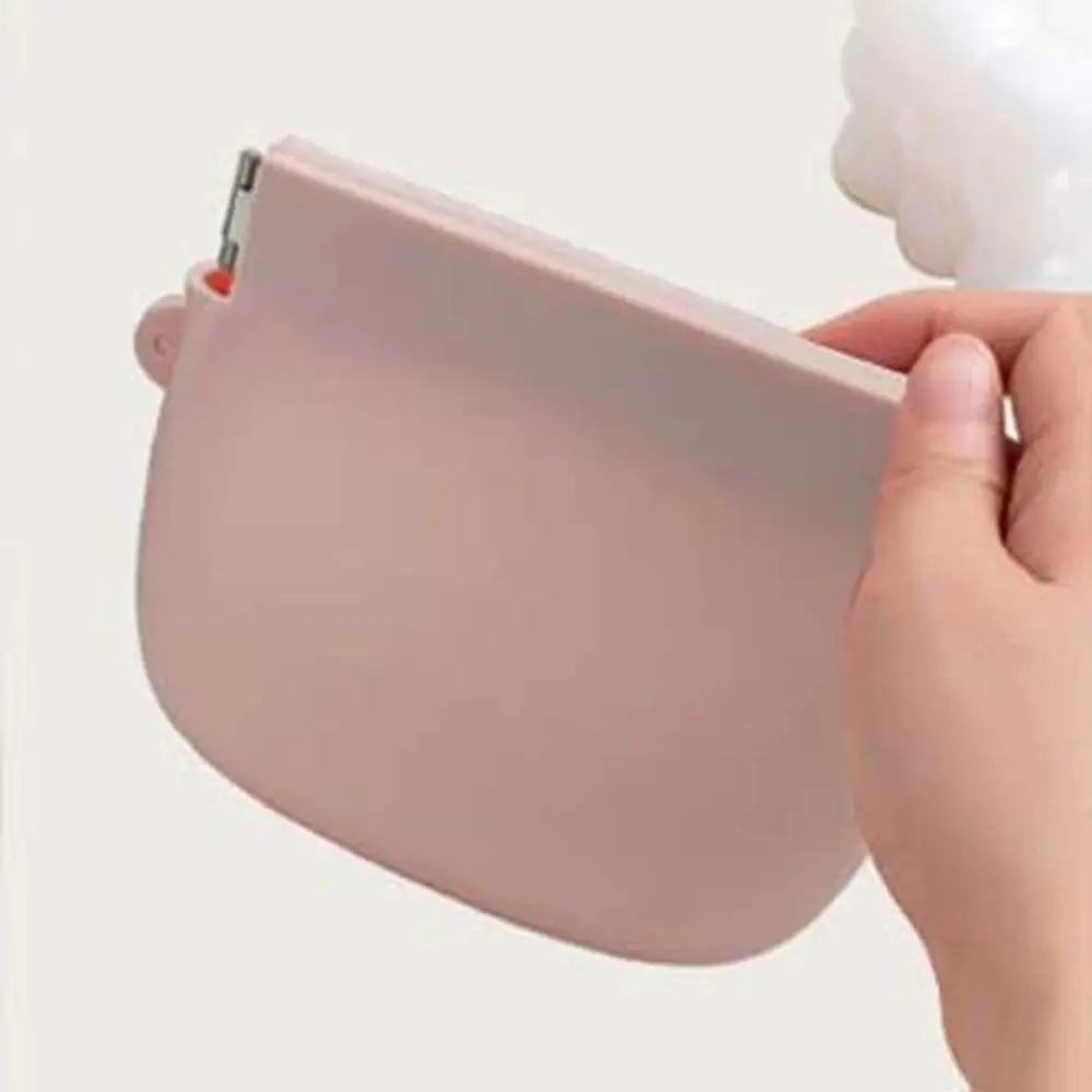 With Lanyard Silicone Coin Purse Wallet Waterproof Solid Color Mini Makeup Bag Handbag Jewelry Packing Bag Simple Money