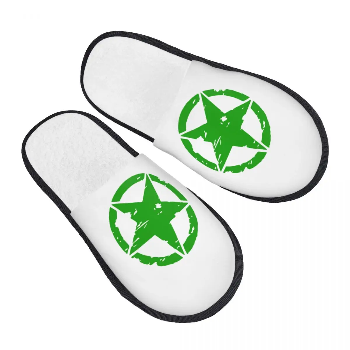 

US Tactical Military Star Guest Slippers for Spa Women Custom Print House Slipper