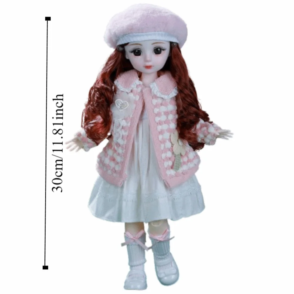 Casual Wears Doll Elegant Dresses Party Clothes Humanoid Doll 30cm Doll Clothes Dress Up Cotton Cloth Doll Princess Skirt