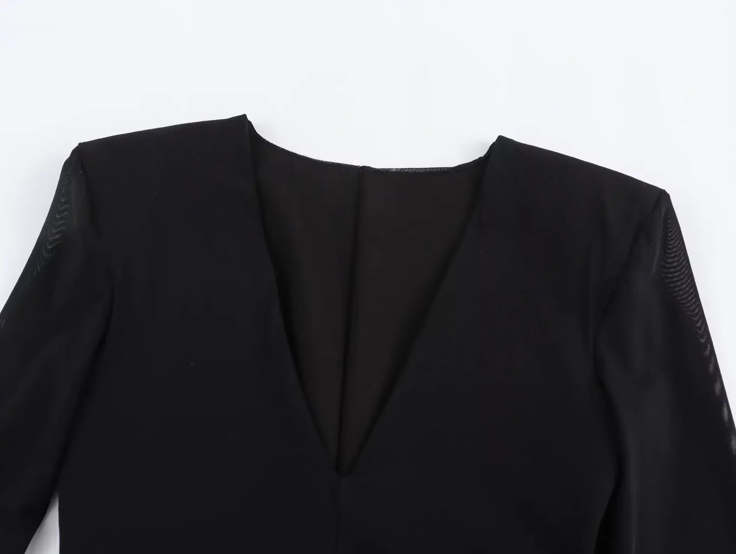 Dave&Di Ins Blogger High Street Sexy Mesh Splicing Womens Fashion Playsuits Girls Bodysuits Girls