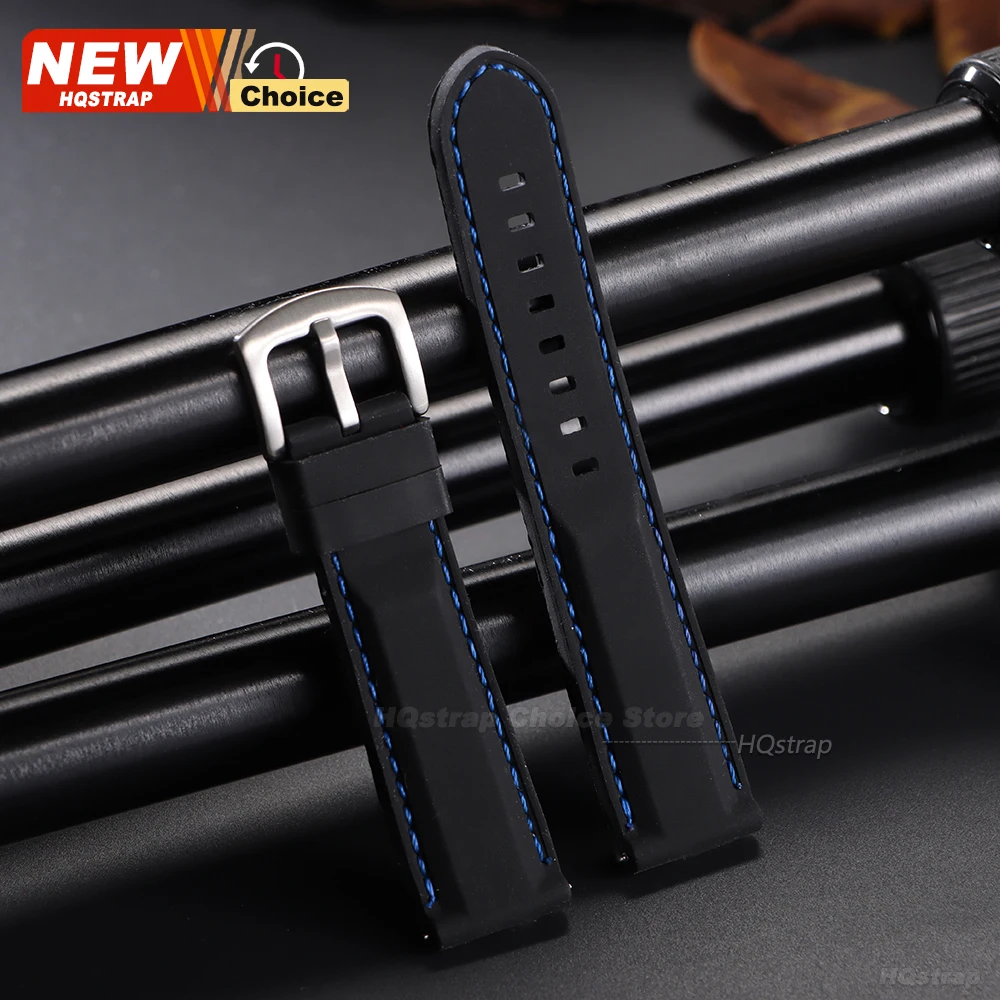 Enhanced Waterproof Sports Silicone Watch Band Strap, Universal Fit