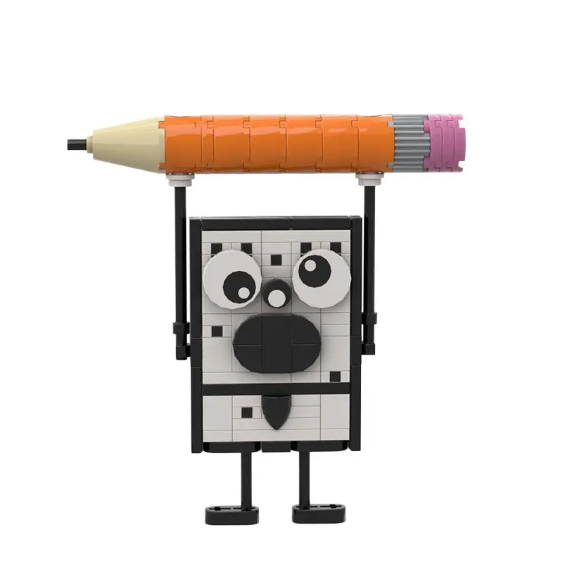 83PCS Animated Movie Figure Pineapple Pencil Anime Graffiti Doll Building Block Model Kids Puzzle Assembly Toys Birthday Gift - Image 2