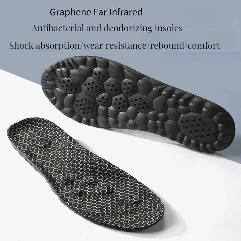 Graphene Antibacterial Shoes Insole Arch Support Orthopedic Insoles for Feet Quality Shock Absorbing Sports Fitness Shoe Sole