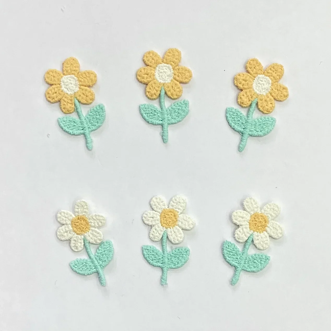 DIY Clothing Accessories Knitted Flower Embroidery Daisies Ins Fun Children's Headwear Hair Ledger Bow Tie Hair Band Brooch