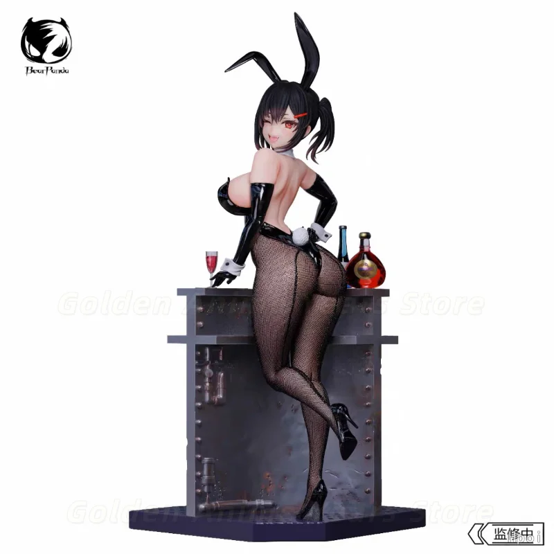 BearPanda Bunny Girl 3D Thermal Painting Crystal Eyes Figurine