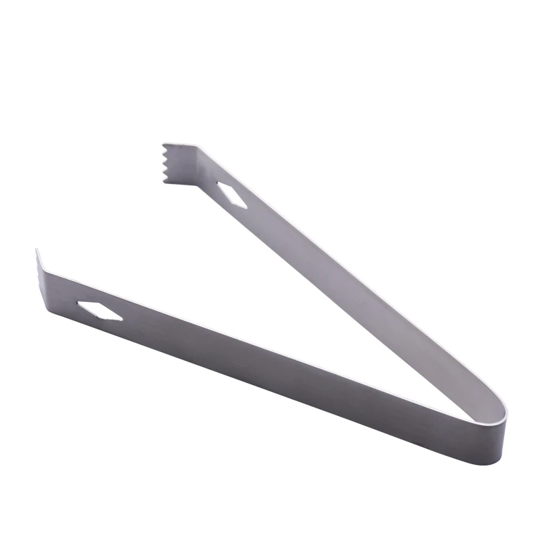 304 Stainless Steel Barbecue BBQ Clip Bread Food Ice Clamp Ice Tongs Bar Kitchen Accessories
