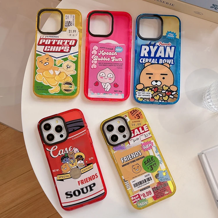 

Cute Cartoon Friend Acrylic Magnetic Phone Case Cover for IPhone 12 13 14 15 Pro Max Case