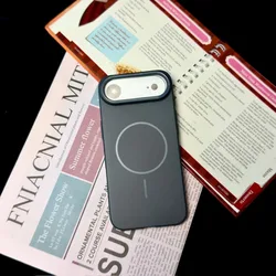 Premium Magnetic Matte Ultra Slim Wireless Charging Case - Soft PC Protective Cover - iPhone 12 Pro Max (GRAY)