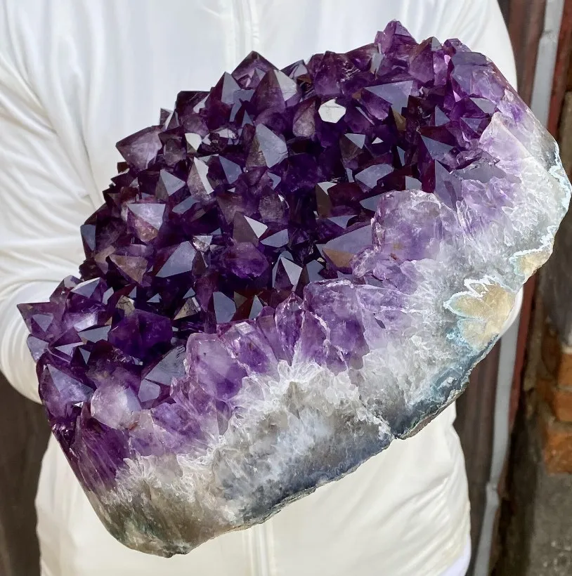 Natural  Amethyst Quartz Purple Crystal Cluster Healing Stones Specimen Home Decoration Crafts Decoration 5