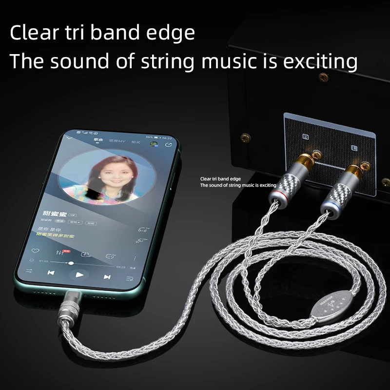 Cavo Audio Lightning To 2 RCA - 1 Metro, Per IPhone, IPad, Amplificatori, Altoparlanti - Foto 4