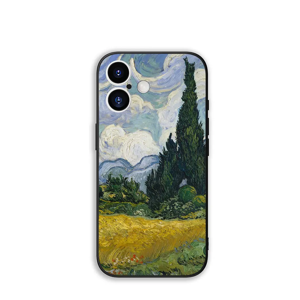 Starry Night Van Gogh Painting Phone Case - Artistic Design Protective Cover