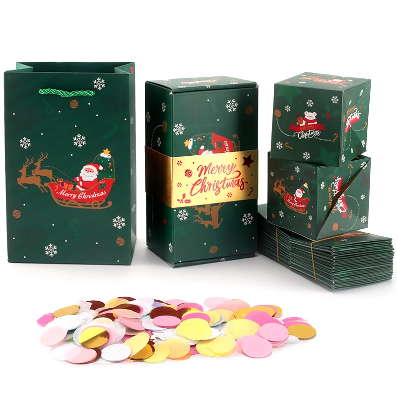 Gift Card Box 33-Pack Clear Square Favor Boxes With Ribbons – 2.3x2.3 ...