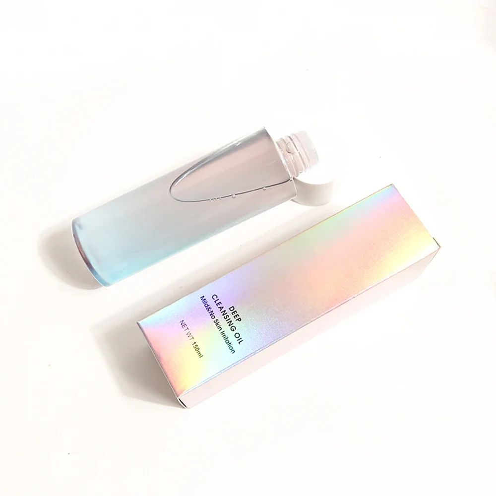 150ml Tricolor Sensitive Facial Cleanser Mild Eye Lip Makeup Remover Concentrates Private Label Cleansing Oil Custom Bulk 6