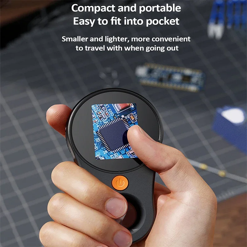 Digital Microscope 500X Magnification Digital Handheld Microscope Magnifier Portable Magnifying Glass Two Megapixel with light for Coins Jewellery