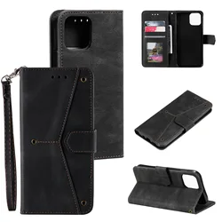 Luxury Leather Handbag Wallet Case with Lanyard and 3 Card Slots, Book Flip Cover Design for OPPO Find X3 Pro (Black)