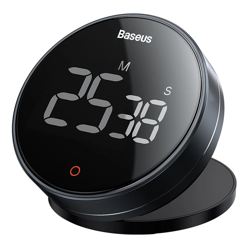 Baseus Magnetic Countdown Alarm Clock Kitchen Timer Manual Digital Timer  Stand Desk Clock Cooking Timer Shower Study Stopwatch - Kitchen Timers -  AliExpress