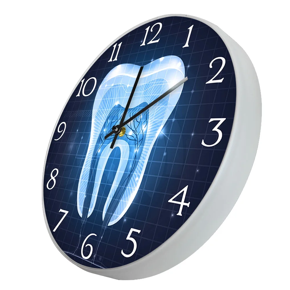 Description Picture 6 of itemTooth Anatomy Art Wall Clock For Dental Clinic Office Dentist Gift Medical Artwork Modern Design Home Decor Clock Wall Watch