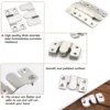 1-4Pairs Flush Mount Brackets, Headboard Wall Fixing Brackets Wall Mount Interlocking Z Clip Hook for Pictures Mirrors Frames 2