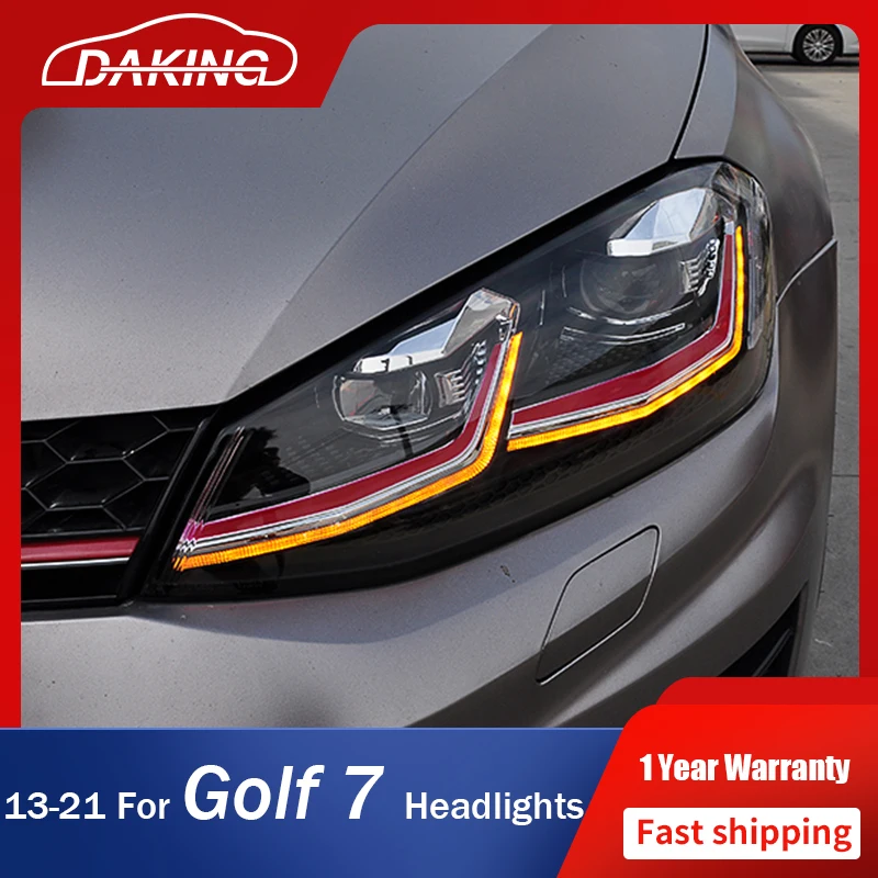 

Car Front Lights for VW Golf 7 7.5 GTI 2014-2021 Headlights LED DRL Day Running Light Dynamic Turn Signal Lamp Auto Assembly