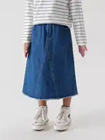 MARC & JANIE Girls A-Line Denim Skirt Fashion Midi Jean Skirt Kids Cotton Fall Half Dress 241595 1