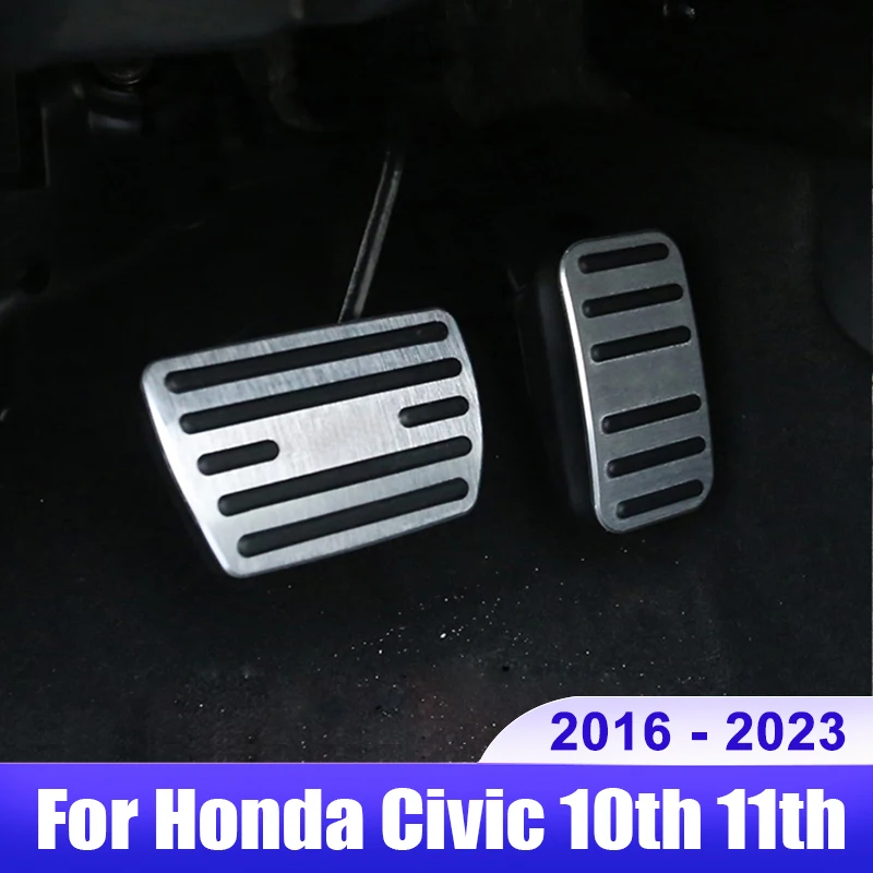 

For Honda Civic 10th 11th Gen 2016 2017 2018 2019 2020 2021 2022 2023 Car Accelerator Brake Foot Rest Pedal Cover Accessories