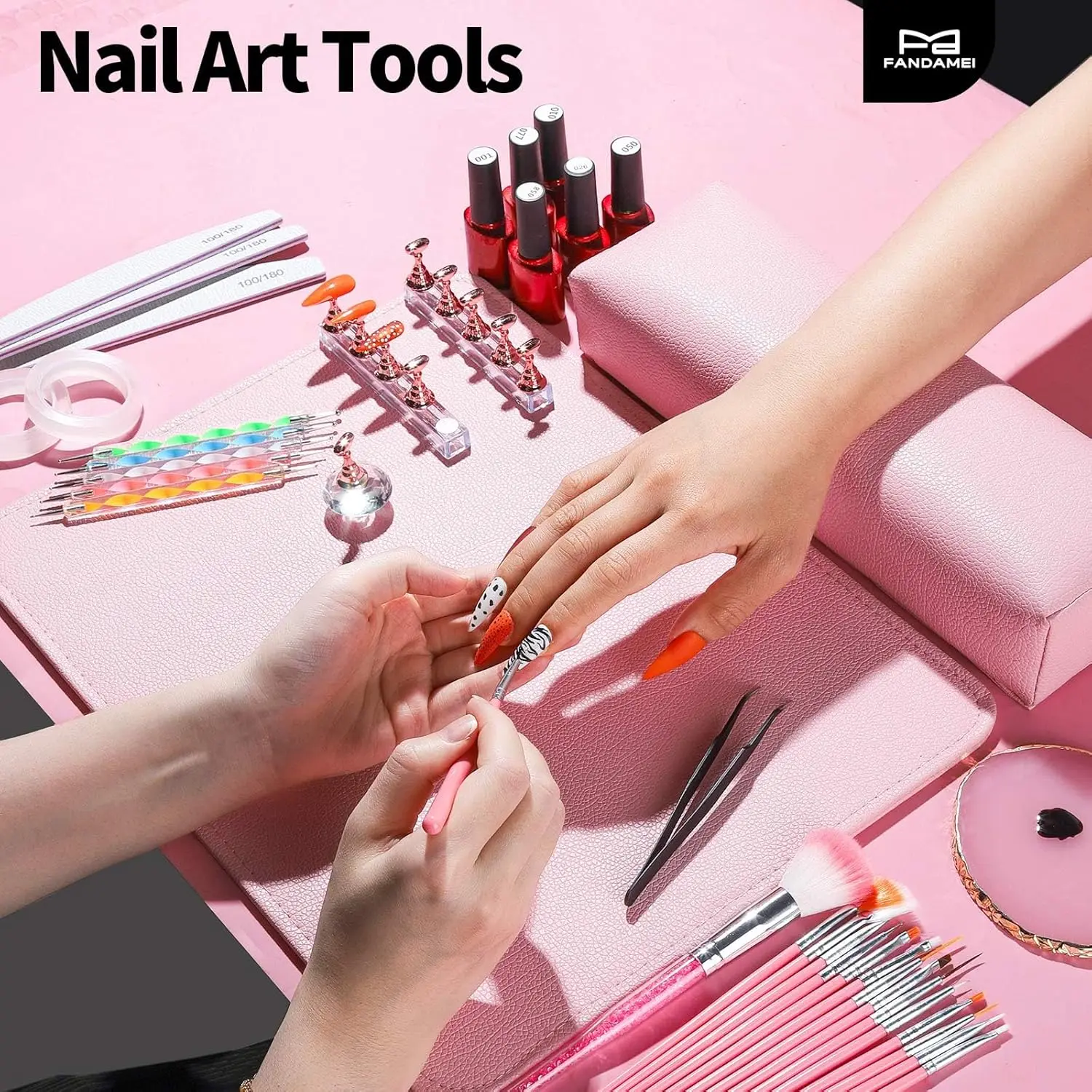 Kit de Herramientas para Uñas Todo en Uno de 30 Piezas - Esenciales de Calidad Profesional para Arte de Uñas, Uso Profes