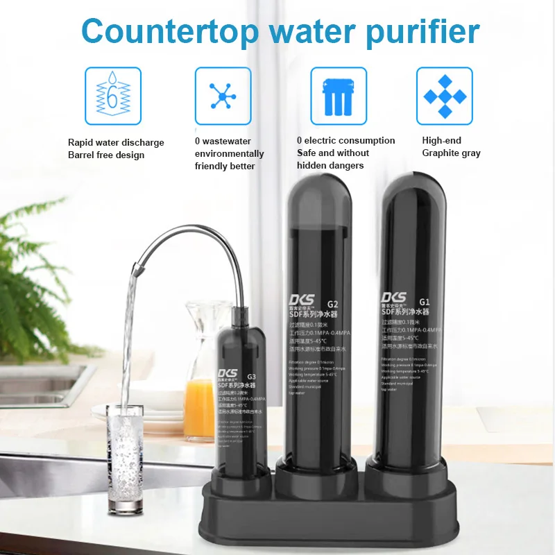 

Столешница для очистки воды, бытовой смеситель для удаления накипи, фильтр, муниципальный водопроводный кран, прямая машина для очистки питьевой воды