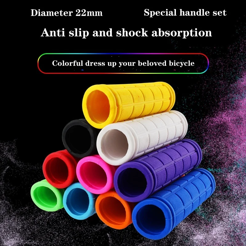 Mountain Bike Dead Fly Bicycle Universal Soft Rubber Anti slip Handle Set Riding Accessories_voghion.com